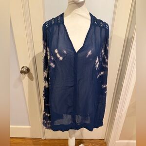 Free People Deep Blue Swim Cover-Up